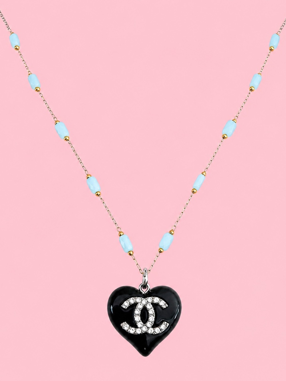Authentic Repurposed Designer Zipper Pull Pendant Necklace 14K Gold Filled | 16”